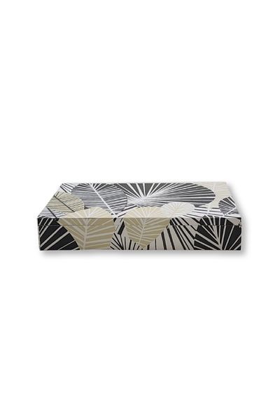 Generic Elegant Storage Box with Leaf and Flower Embossing (36 x 12 x 5 cm)