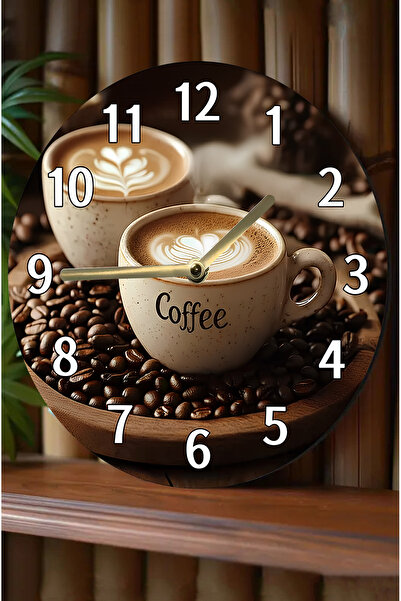 kutuTR ساعة حائط خشبية مستديرة صامتة، حركة كوارتز، مظهر ثلاثي الأبعاد، ساعة ثنائية الأبعاد Sdw138