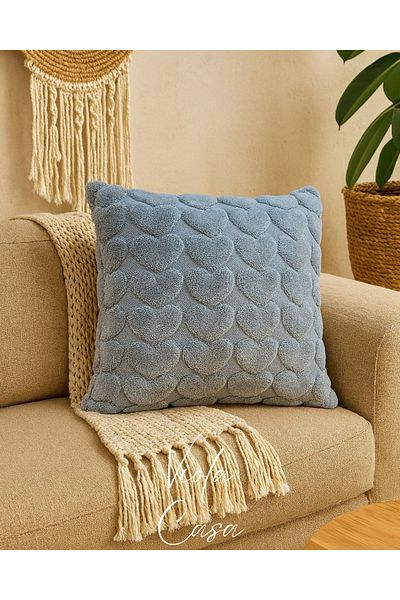 BlueMaison Punch Decor Pufy 45x45 Husă de pernă 1 bucată Heart Grey