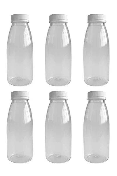 YENİ KOÇ PLASTİK 6Pcs 230ml Detox Juices Smoothies Diet Athlete's Drink Pet Bottle Lock Cap Bottle 250