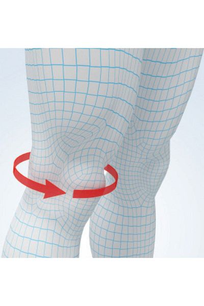 Aurafix Hinged Knee Pads Open Top 104