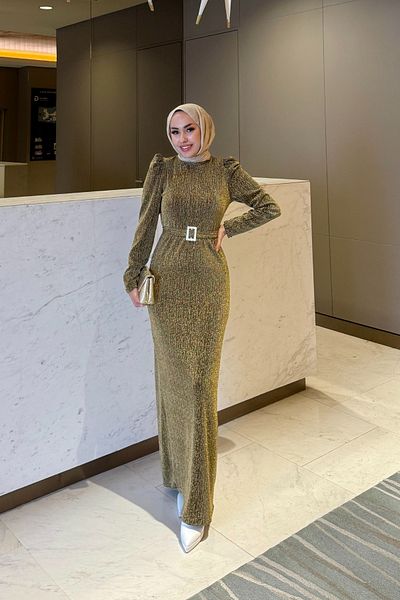Tarzım Tuba Hijab Glitter Tuba Dress