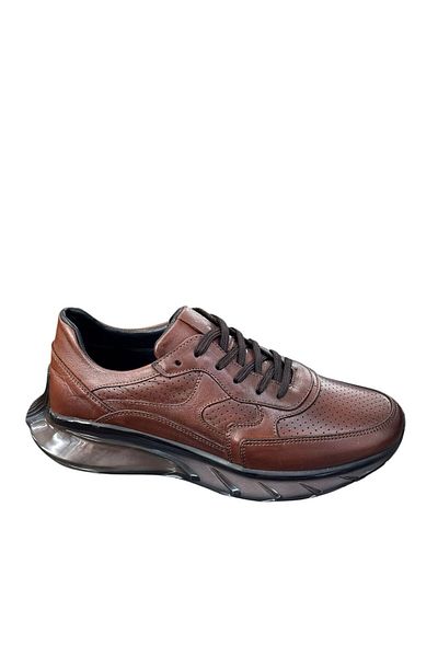 Greyybull Shoes Мъжки кожени маратонки в кафяво