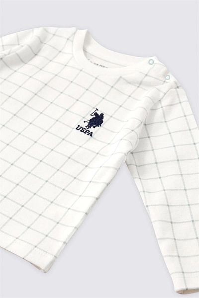 U.S. Polo Assn. طقم بيبي بوي مكون من قطعتين USB1847