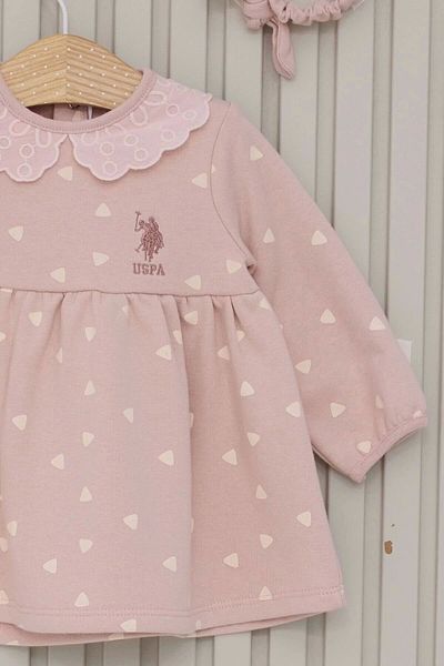 U.S. Polo Assn. Us Polo Baby Girl 2 Piece Set - Powder Pink