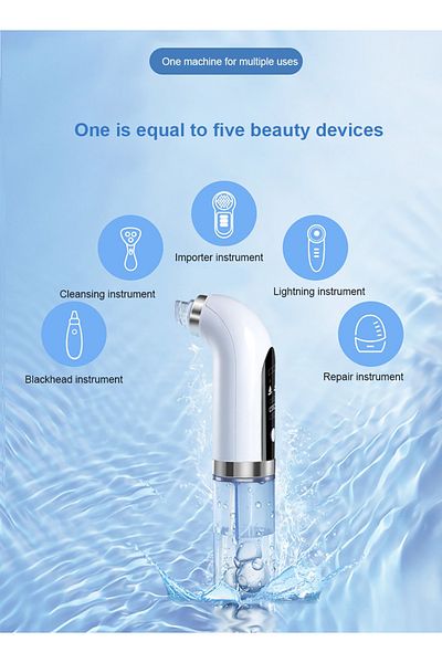 Prime Super Micro Bubble Beauty Instrument Blackhead Remover Vacuum Suction Facial Beauty Clean Skin