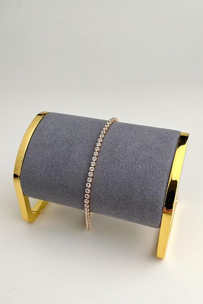 Modex Zircon Stone Strip Waterway Bracelet (17cm)