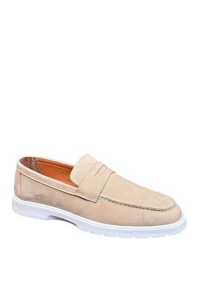 Greyybull Shoes μπεζ δερμάτινα nubuck καθημερινά casual παπούτσια - ελαφριά καλοκαιρινά παπούτσια