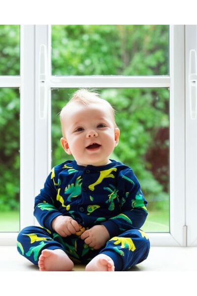Baby-Kid Store Erkek Bebek Dinazorlu Uyku Takımı