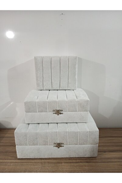 Sonem Çeyiz Çeyiz Sandığı Gelin Damat Bavul Çanta Sandık Hurç 3lü 0420