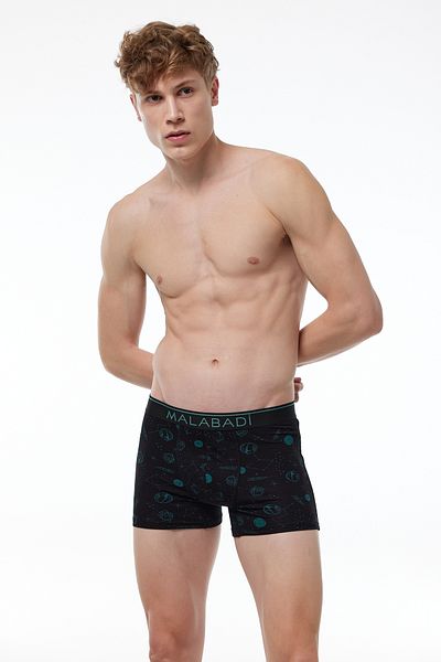 Malabadi Ανδρικό μοτίβο 6 τεμαχίων Premium Collection Modal Boxer 6m252
