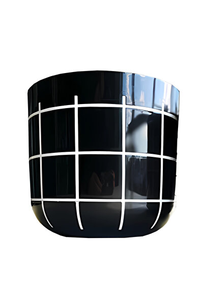 ToXA 2,8 Litre Karo Saksı 17cm Drenajlı Tabaklı Plastik Çiçek Saksısı