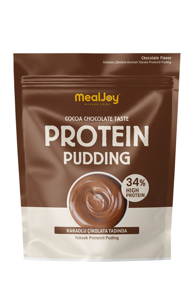 Mealjoy Protein PUDİNG 500 gr Yüksek Proteinli Kakaolu ve Çikolata Tadında