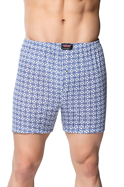 Sedef Yıldızı Star Εσώρουχα Ανδρικά με σχέδια Cotton Boxer Johns 6 Pack