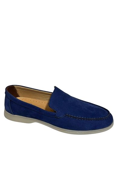 Greyybull Shoes talpă cu gel din piele nubuc albastră pantofi casual - pantofi bărbați din piele