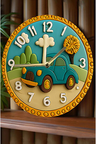 kutuTR Mdf 33 cm Wall Clock with Silent Mechanism – 2D Hd Printing, 3D Look Design