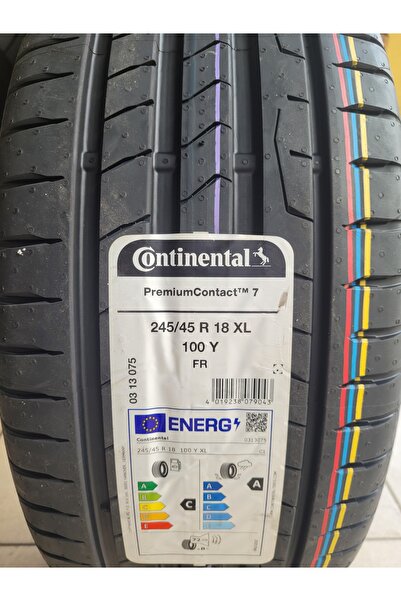 Continental 245/45R18 Premium Contact7 100Y XL FR Set Olarak (4 Adet ) 2025 Üretim *