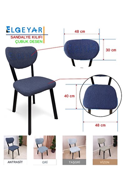 Bright Home Elma Sandalye Kılıfı Bohem Sandalye Kılıfı Yeni Model Sandalye Örtüsü Mutfak Sandalye