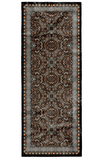 AFVENTE Ethnic Pattern Μαύρο μαλακό βαμβακερό σάλι