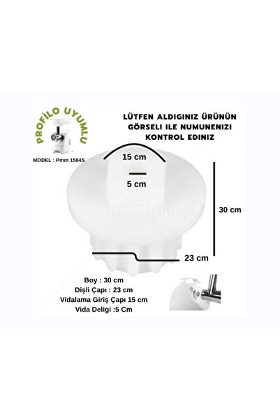 Bosch Profilo Pmm 1584s Kıyma Makinesi Dişlisi (1 ADET) Uyumlu