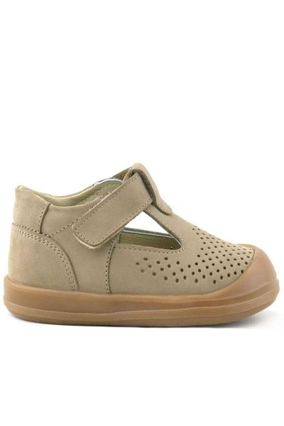 Rakerplus Shaun Genuine Leather Mink Velcro Anatomical Baby Sandals