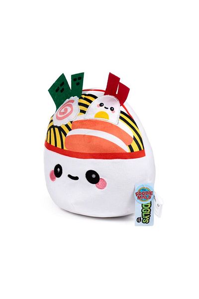 Puckator Plush Toy, Premium Velboa Material, Soft, Clouds Ramen Bowl, Foodiemals, Squidglys Collection