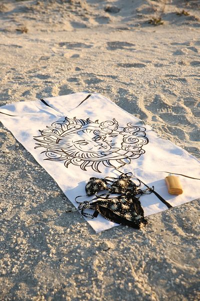 Home Cotton Beach Towel and Stylish Beach Bag Set - Summer Beach and Vacation Set