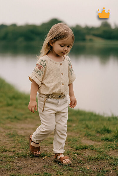 Babyhola Bluz Pantolon Çocuk Yazlık Takım 4341