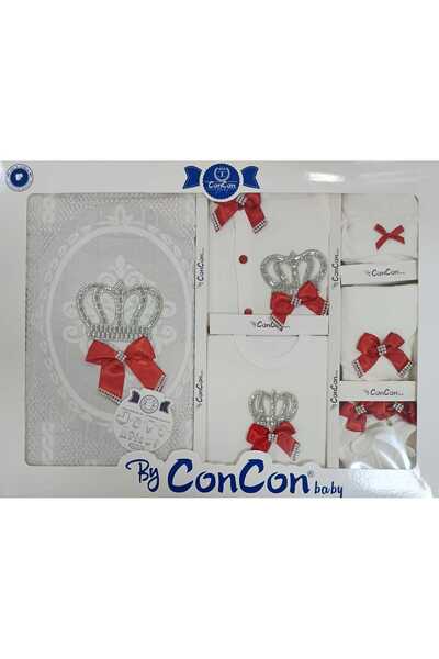 mdrandy 10 Pieces Jumpsuit with Stones Luxury Set Hospital Release 100% Cotton