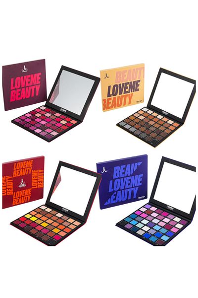 LOVEME BEAUTY Display of four luxurious and elegant eyeshadow palettes in all colors and modern designs 4*42, each palette has 42 colors