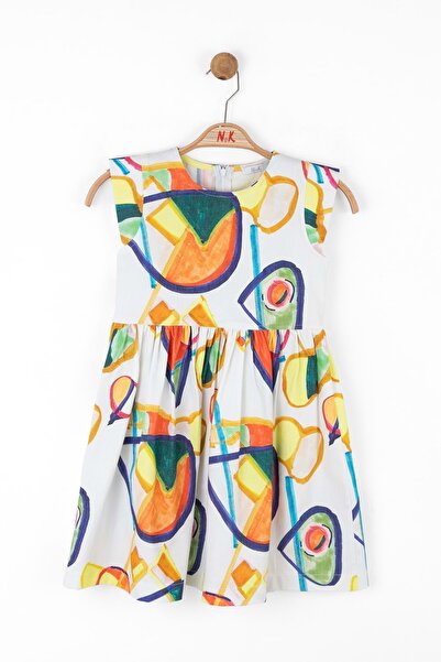 nk kids Rainbow Dress Ecru