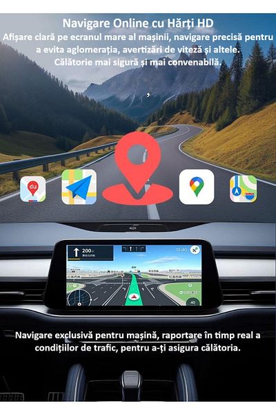 zyteq Adaptor wireless ZYTEQ® PL6 2-in-1 CarPlay & Android Auto, WiFi 5GHz, Plug&Play, negru