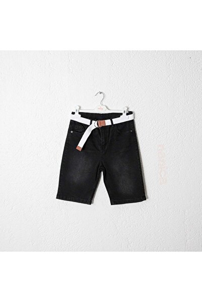 Nanica Kids Дънкови къси панталони с колан