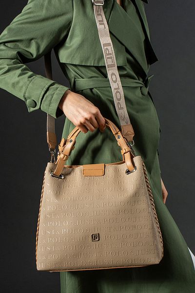 Just Polo New Season Long Strap Multi-Compartment Women's Hand and Shoulder Bag