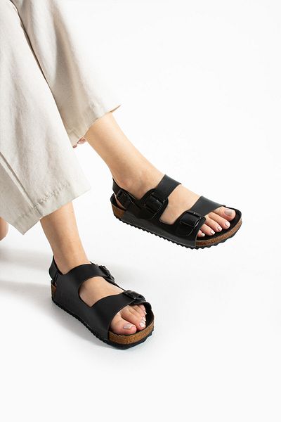 COMFORT OF PANTOFOLE Μαύρα Unisex Μαύρα σανδάλια