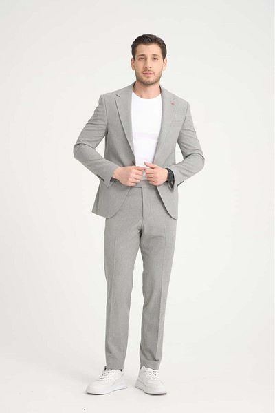 FASHİON PLAZA Men Suit Slim Fit Top Size Lilra