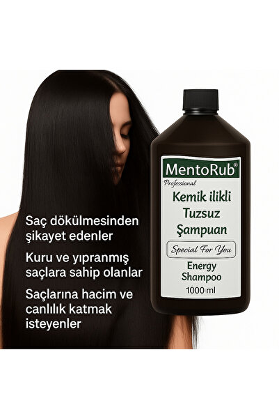 MentoRub Kemik Ilikli Tuzsuz Enerji Şampuanı 1000 ml