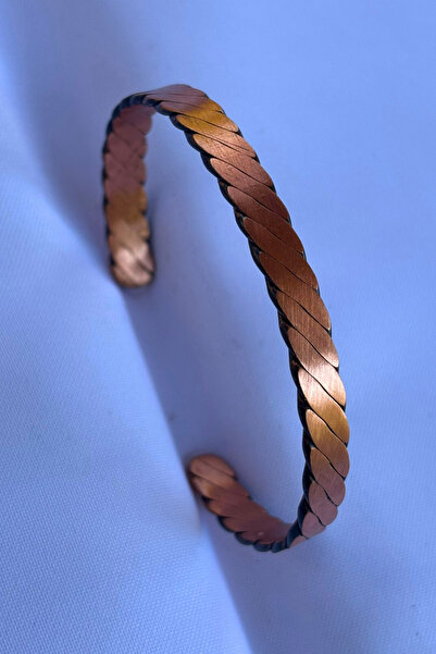 Begondio Unisex Copper Bracelet Made with Geometric Pattern Handcrafted