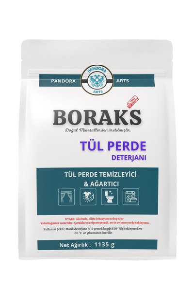 Pandora Arts Boraks Katkılı Tül Perde Deterjanı 1135g X 2 Adet Set