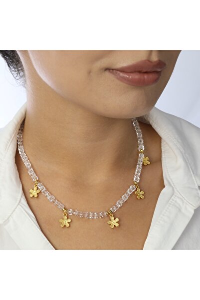 GÜNEBAKAN AKSESUAR قلادة كريستال كورساج