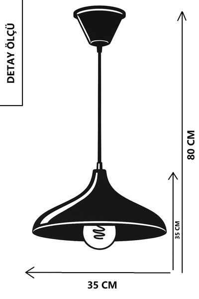 Ultra Home Piero Model Eskitme Renk Rustik Tekli Avize Sarkıt Salon Mutfak Oturma Odası Lamba