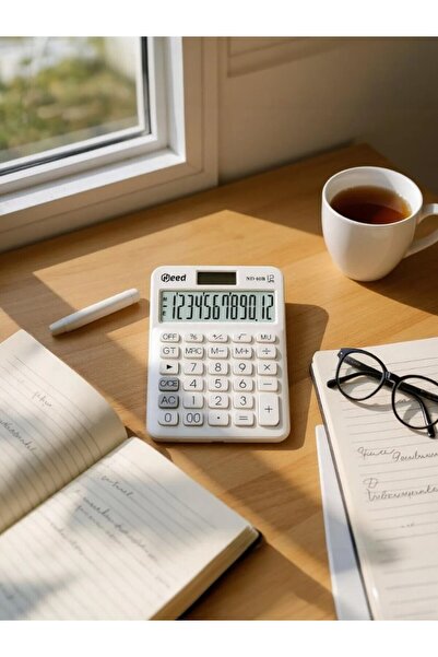 Need ND-10B Beyaz Hesap Makinesi 12 Haneli