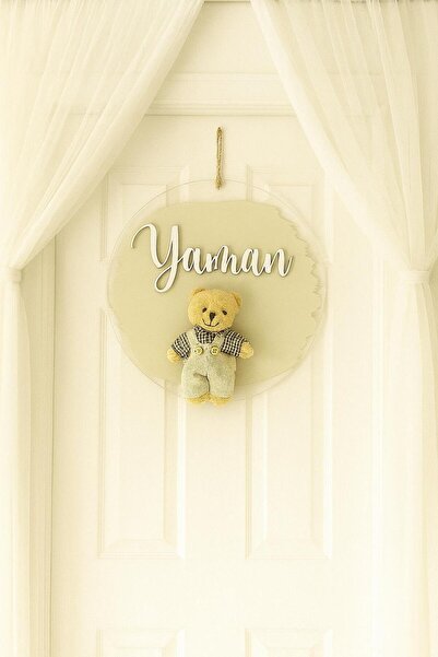 Bonika Bubble Ayıcıklı Bebek Pleksi Kapı ve Duvar Süsü