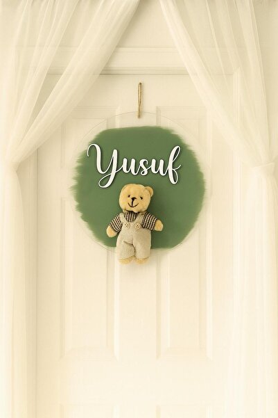 Bonika Bubble Ayıcıklı Bebek Pleksi Kapı ve Duvar Süsü