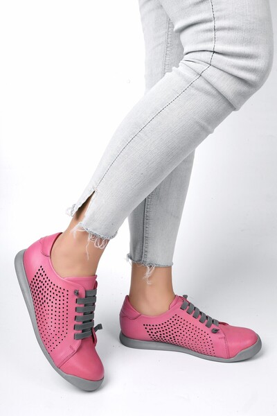 NON-WOMAN GENUINE LEATHER ORTHOPEDIC THERMO SOLE DAILY BREATHING CASUAL SHOES OXY1602