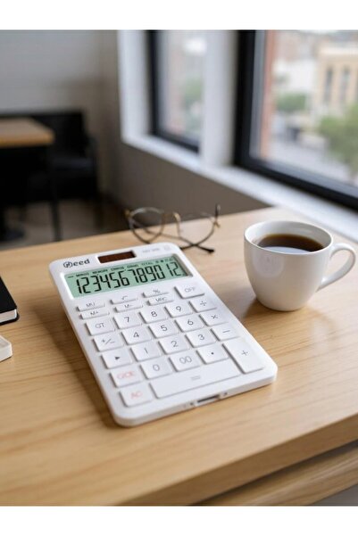 Need ND-30B Pastel Beyaz Hesap Makinesi 12 Haneli