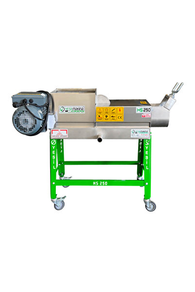 Yeşil Makina Helezonlu Şıra Makinesi (ÜZÜM, NAR VE DİĞER MEYVE SIKMA MAKİNESİ...