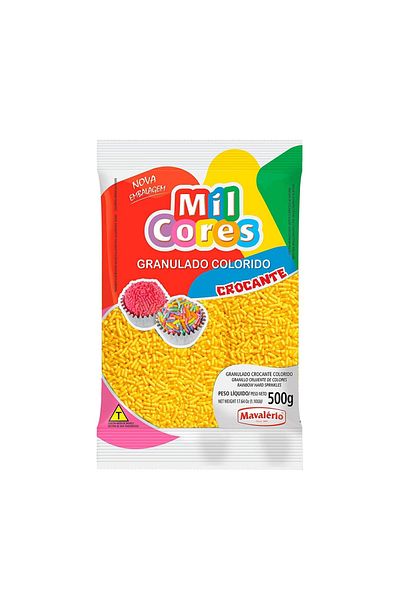 MAVALERIO MIL CORES YELLOW SPRINKLES 500GR – Cake Decoration