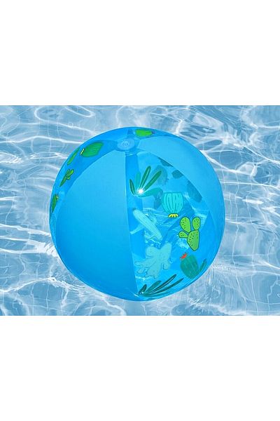 BESTWAY Blue Patterned Inflatable Sea and Pool Ball - Children's Garden Play Ball - Seaside Ball 51 cm