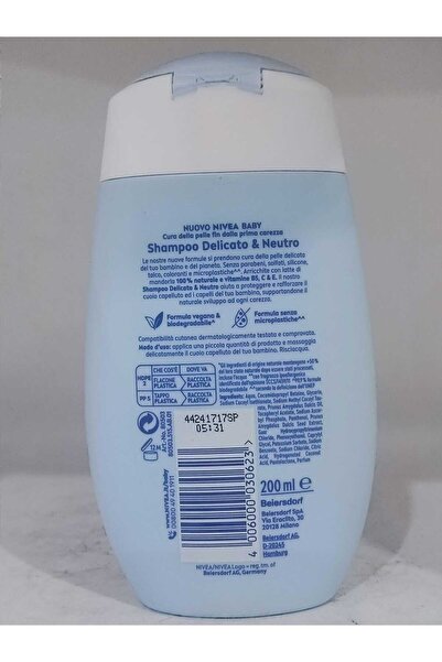 NIVEA Baby Saç Ve Vücut Şampuanı 200ml